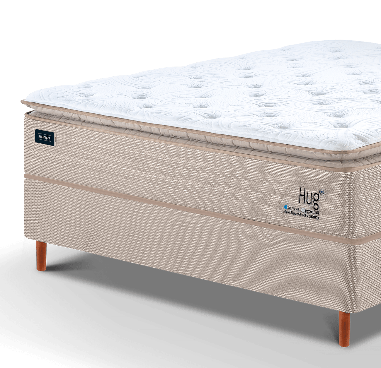 Quarto com colchão e cama box Mannes